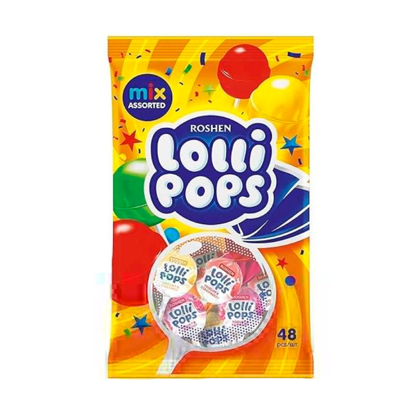 Lollipops Sabor Yogur 1 kg Roshen