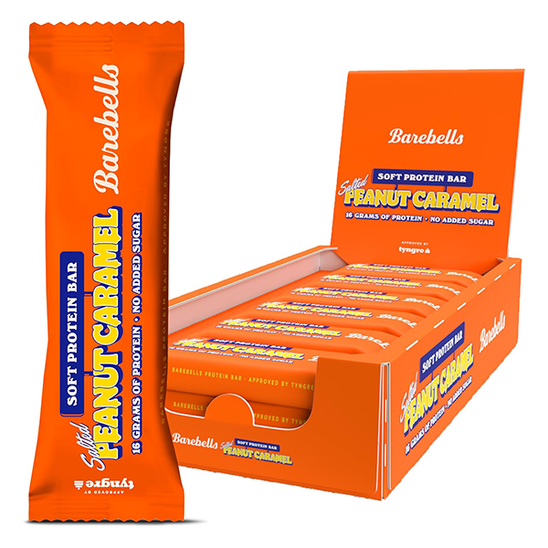 Barritas Soft Peanut Caramel 55 g (12 ud) Barebells