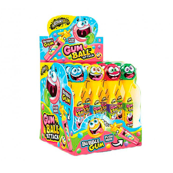 Juguete con chicle Gum Ball Attack (16 ud) Disgo