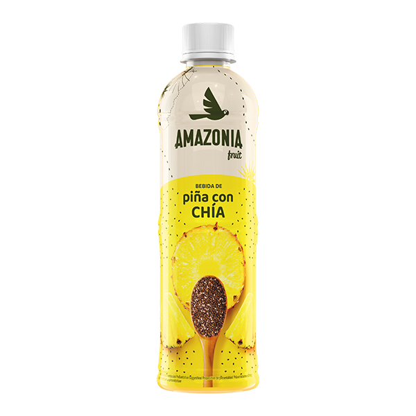 Bebida piña con chía 450 ml (24 ud) Amazonia