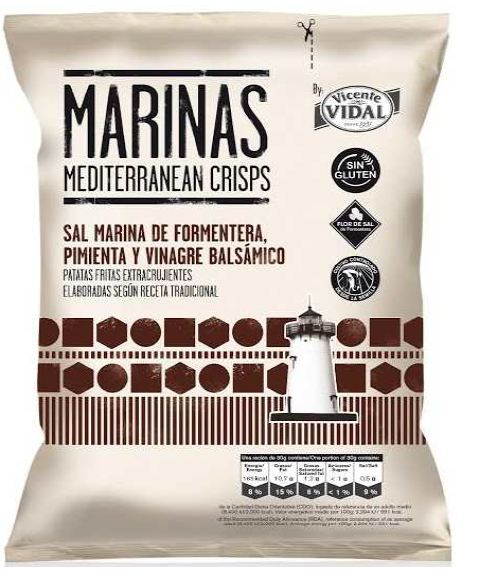 Patatas Marinas Pim Vinagre 50grsx18u