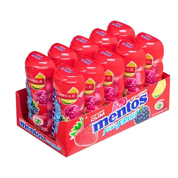 Mentos Gum Pocket Full Fruit 10 ud