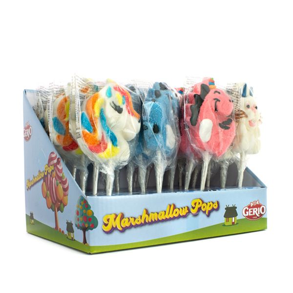 Piruleta Marsmallow Pop's 35g (24ud) Gerio