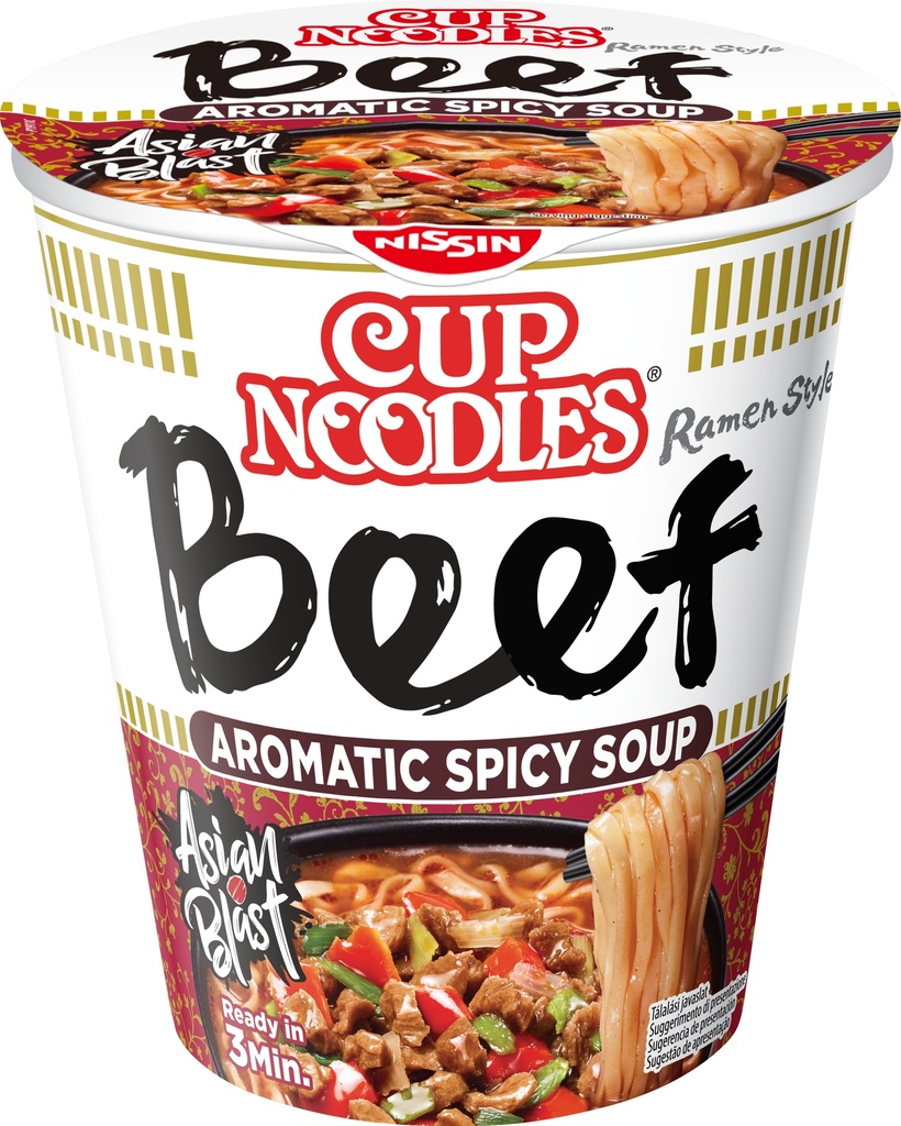 Nissin Ramen CUP Beef 64 gr ( 8u)