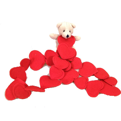 Bear White With Rope Heart
