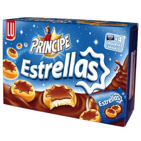 Principe Estrellas Choco 150gx16u