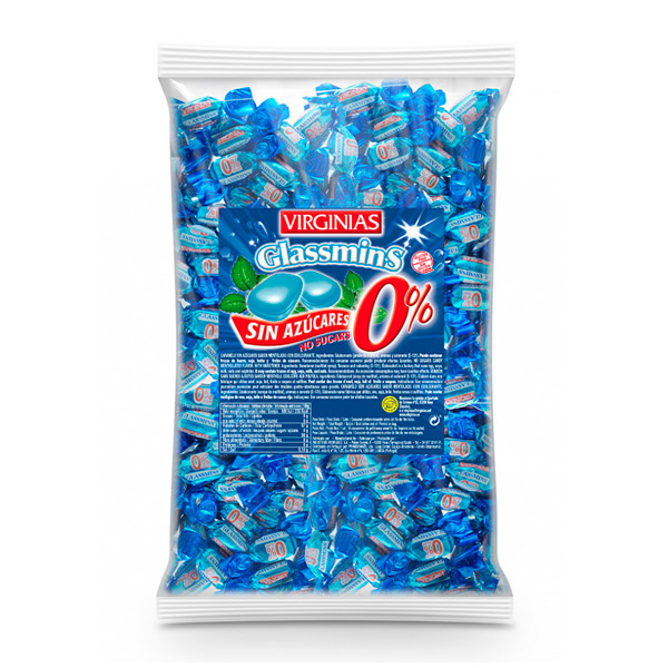 Caramelo Glassmins sin azúcar 1 kg Virginias