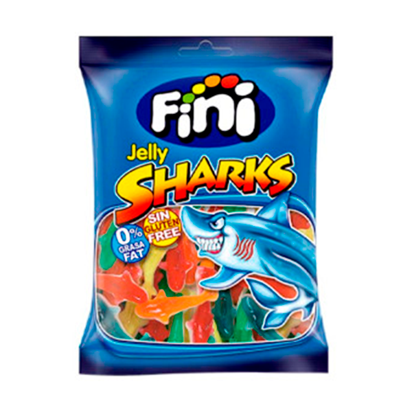 Tiburones brillo 90 g (12 ud) Fini