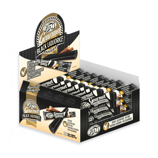 Regaliz gourmet negro 32 ud Fini