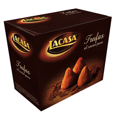 Trufas Al Cacao Puro 200gx10u Lacasa