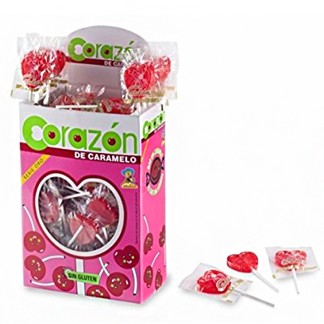 Piruletas Corazon 110u Cerdan
