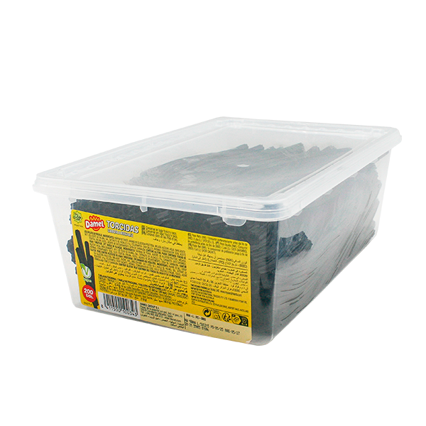 Torcidas regaliz 200 ud Damel