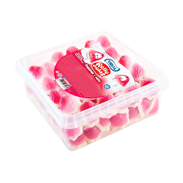 Fresones rellenos nata 65 ud Vidal