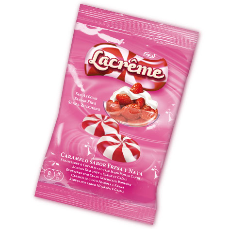 La Creme Sabor Fresa-Nata sin azucar 300ud Vidal
