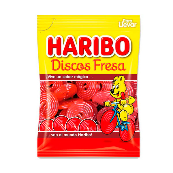 Discos fresa 80 g (18 ud) Haribo