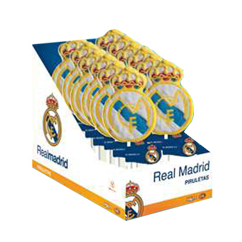 Piruletas Silueta Real Madrid 12u Dekora