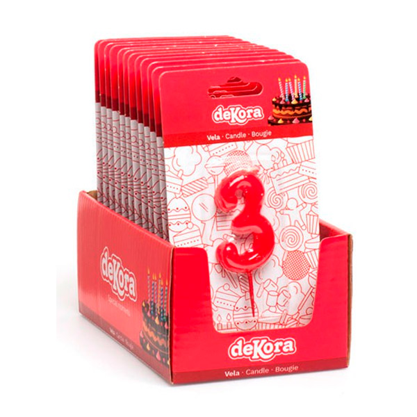 Vela De Cumpleaños Número 3