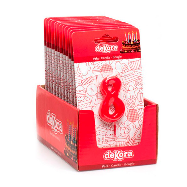 Vela De Cumpleaños Número 8