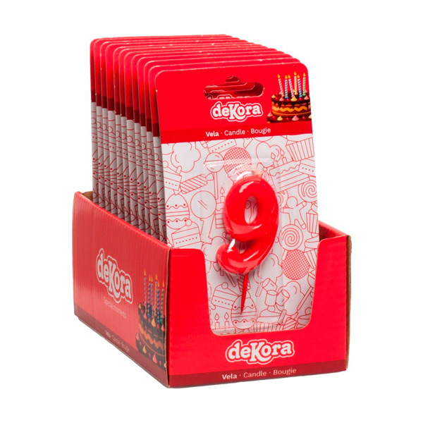 Vela De Cumpleaños Número 9