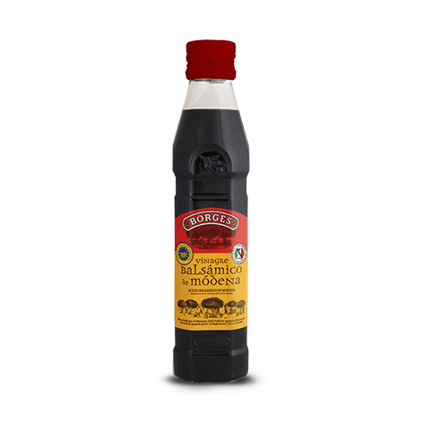 Borges Vinagre Balsamico De Modena 12x1/4 Vidrio Pet
