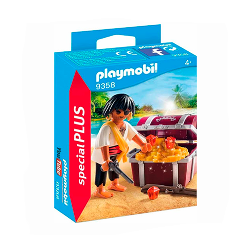 Playmobil Pirata Con Cofre Del Tesoro