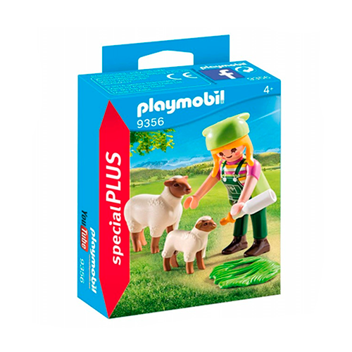 Playmobil Granjera Con Ovejas