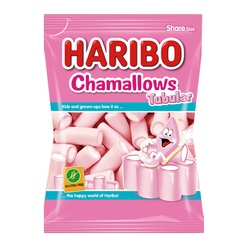 Chamallows Tubular 90 g (18 ud) Haribo