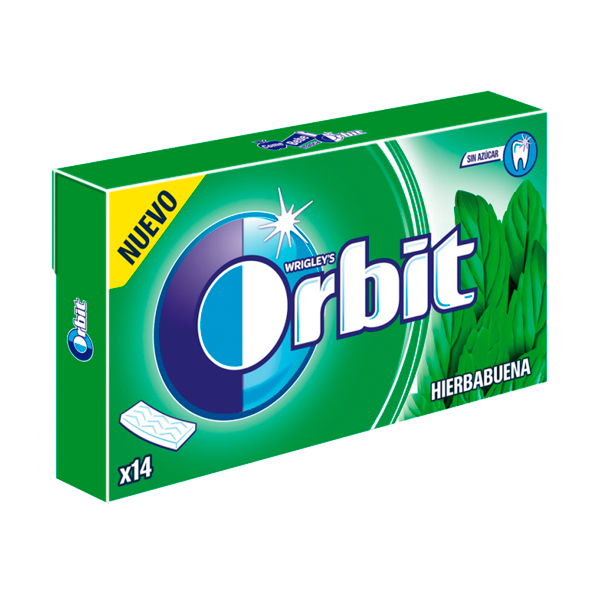 Chicle Hierbabuena Lámina Orbit Tab