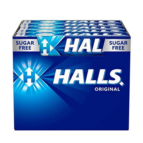 Halls Cool Eucalipto Mentolado sin azúcar 20u
