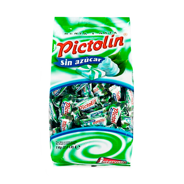 Caramelos Pictolin menta-nata sin azúcar 1 kg Intervan