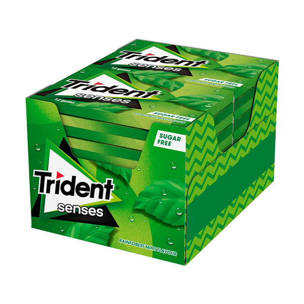 Trident Senses hierbabuena 27 g (12 ud)