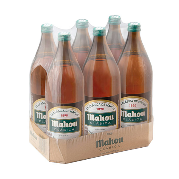 Cerveza 1 l (6 ud) Mahou