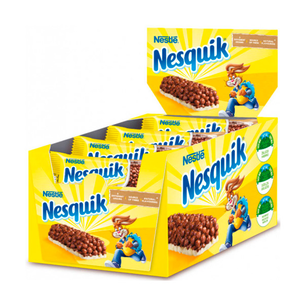 Barritas Nesquik 25 g (16 ud) Nestlé