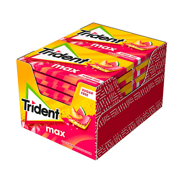 Trident Max Sandia-Melocoton 12 ud