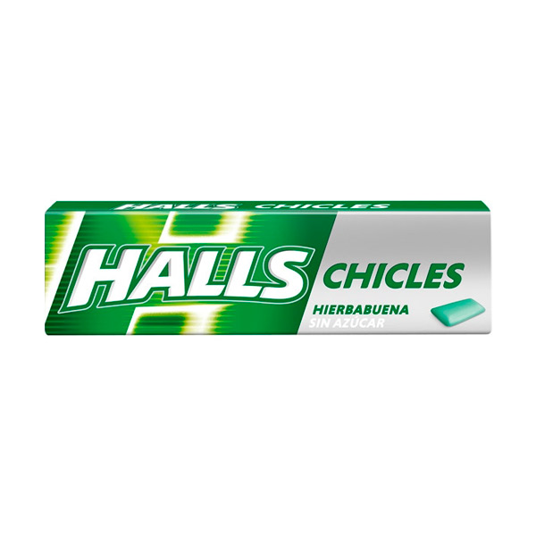 Chicle hierbabuena 25 ud Halls