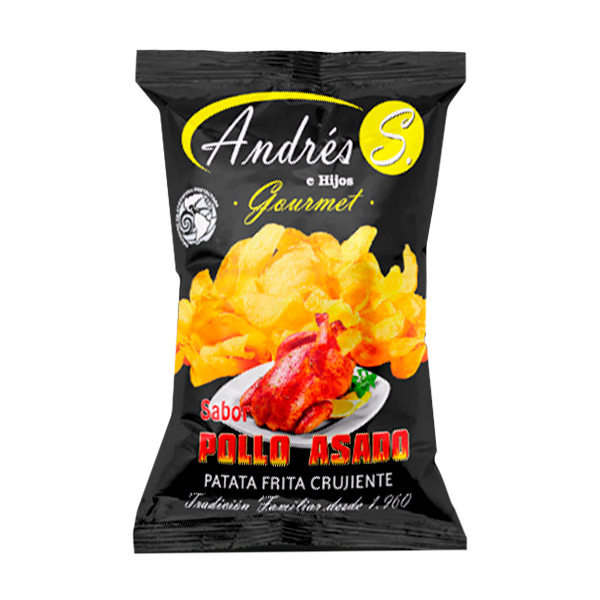 Patatas gourmet pollo asado 110 g (10 ud) Sevilla