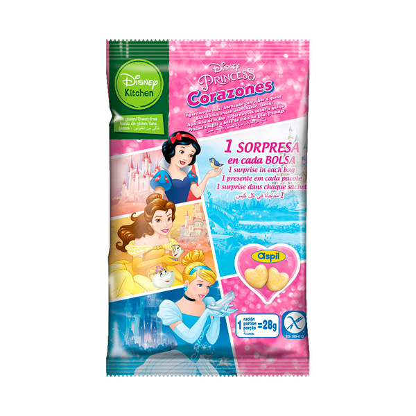 Corazones de princesa 28 g (20 ud) Aspil