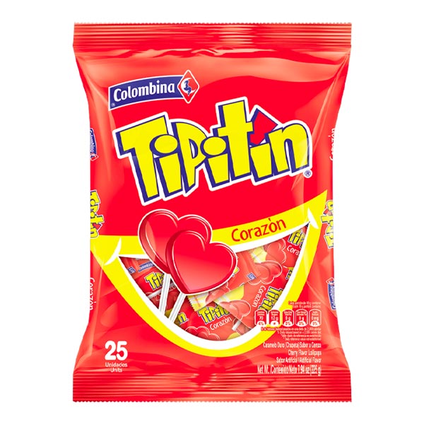 Tipitin Corazon 25 X 9 Gr 1 Ud Fiesta