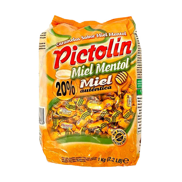 Caramelos Pictolin 20% miel mentol 1 kg Intervan