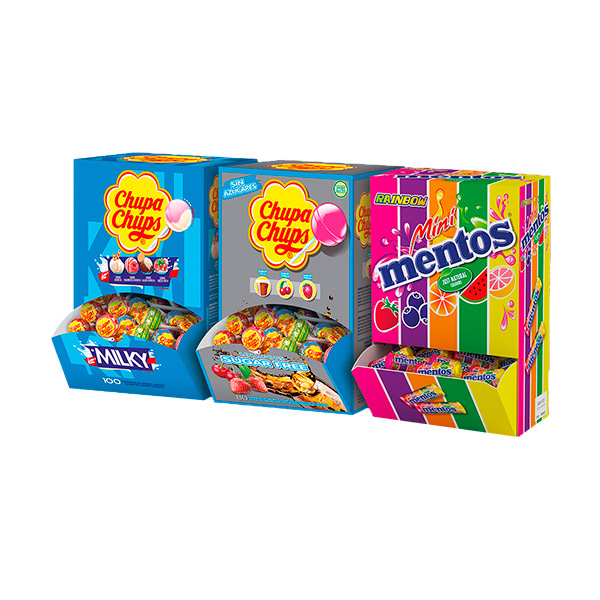 Chupa Chups Kangaroos 200 ud + Mentos 90 ud gratis