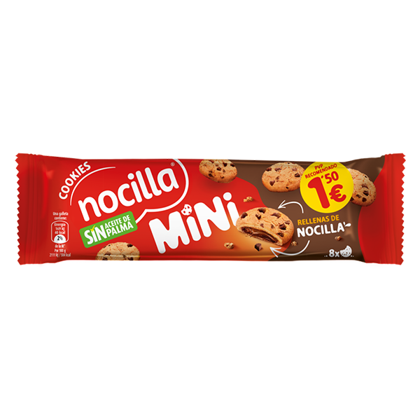 Nocilla Mini Cookie Negra 64 g (12 ud) Idilia