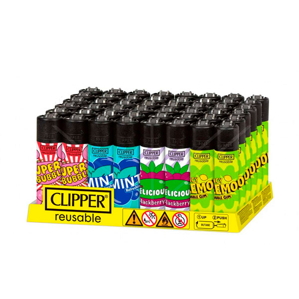 Mechero Chewing Gum 48 ud Clipper