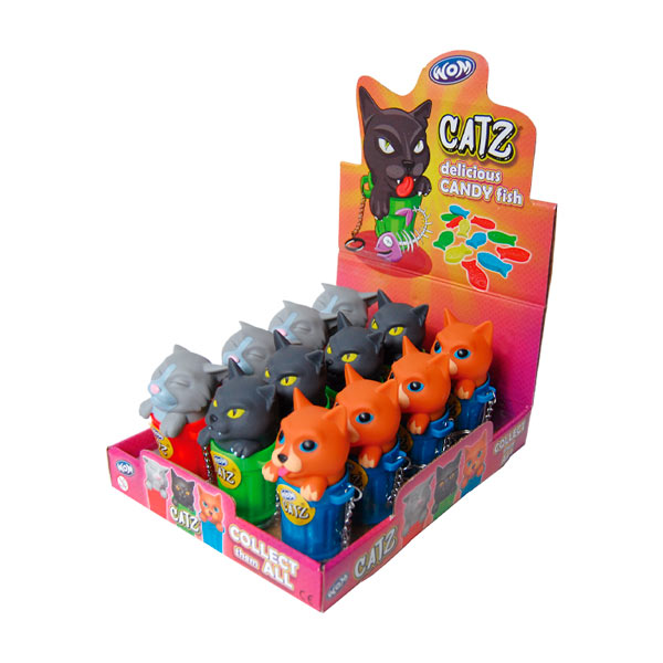 Wom Cats llavero 12 ud Candy&Toy