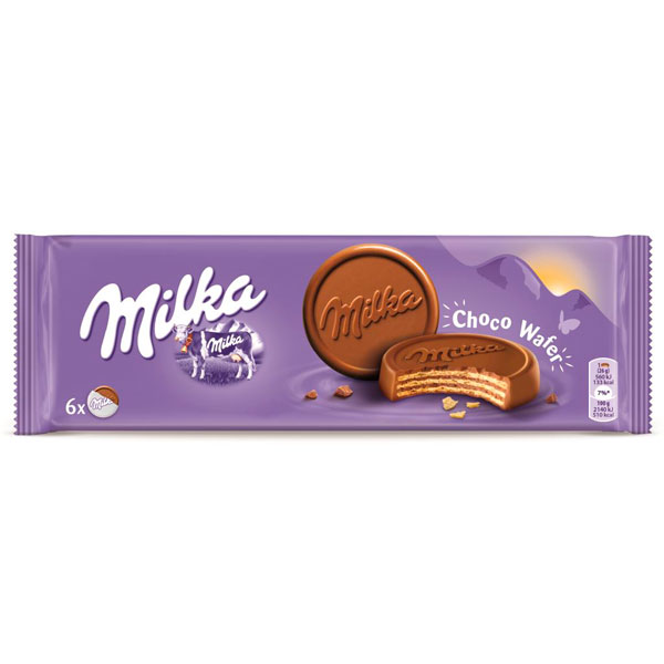 Milka wafer choco leche 150 g (14 ud)