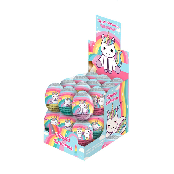 Huevos chocolate unicornio 24 ud Cool Candies