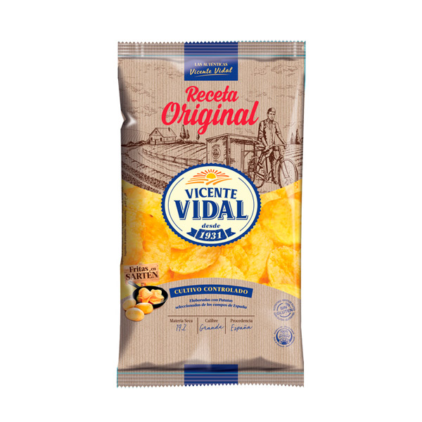 Patatas receta original 150 g (9 ud) Vicente Vidal