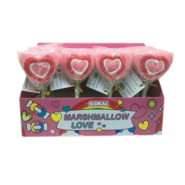 Corazones marshmallows 28 g (16 ud) Sidral