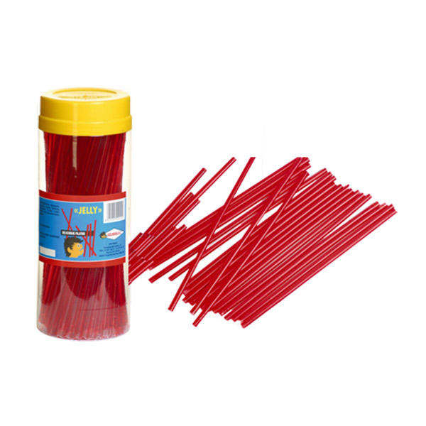 Jelly cañita fresa grande 160 ud Golmasa
