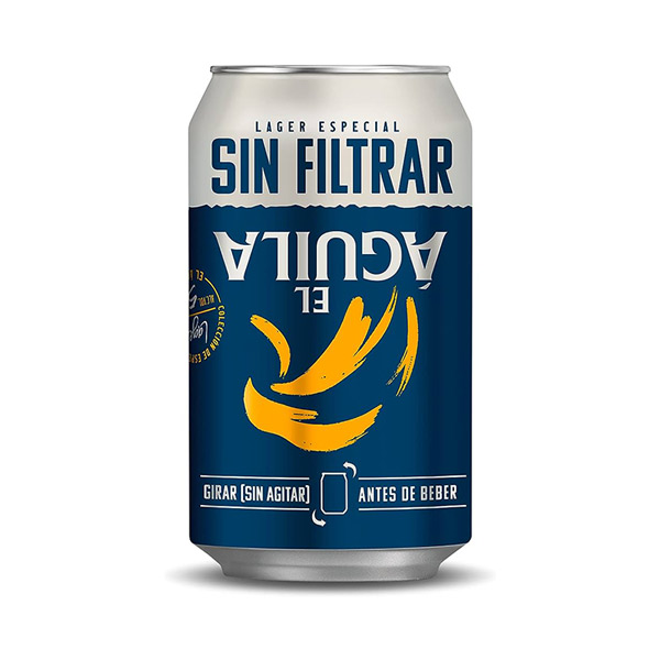 Lata el aguila sin filtrar 330 ml (24 ud)