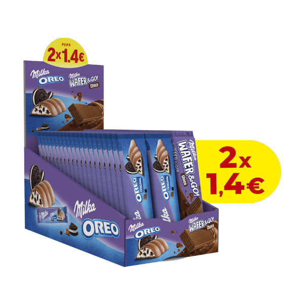 Expositor Barritas Milka Oreo (48 ud) Mondelez